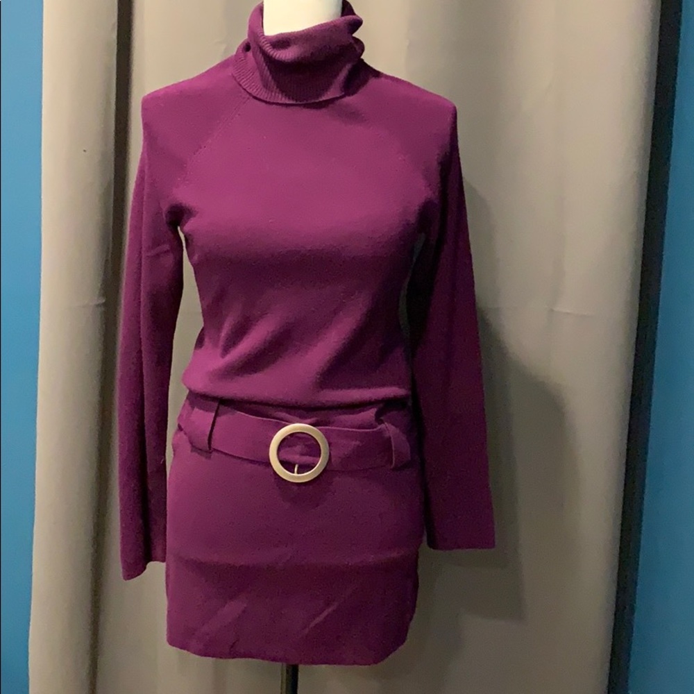 INC Long Sleeve Turtleneck Dress